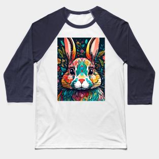 Rainbow Hare #003 Baseball T-Shirt